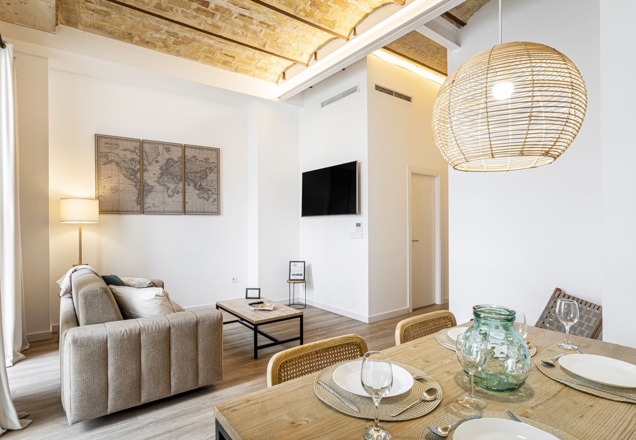 Ferienwohnung in Valencia - 2BD Apt with Terrace. Ruzafa 2A 